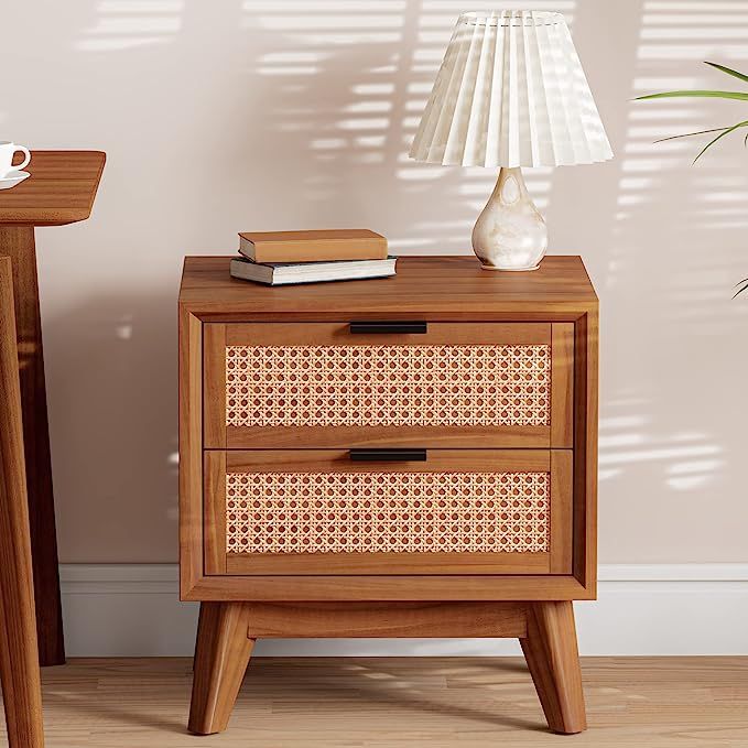 Rattan Bedside Table